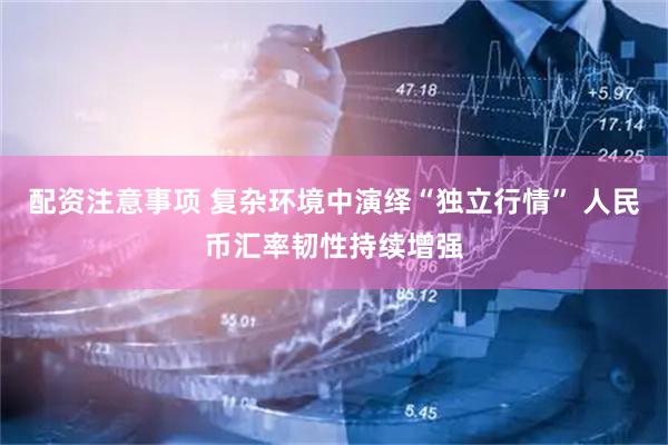 配资注意事项 复杂环境中演绎“独立行情” 人民币汇率韧性持续增强