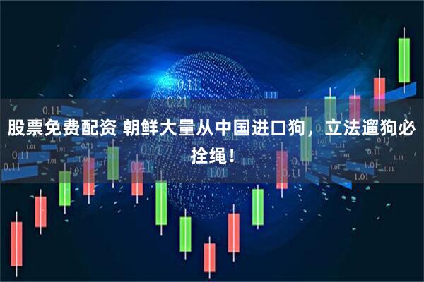 股票免费配资 朝鲜大量从中国进口狗，立法遛狗必拴绳！